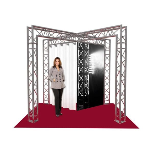 Beursstand: X 1 - 300 x 300 x 250 cm.