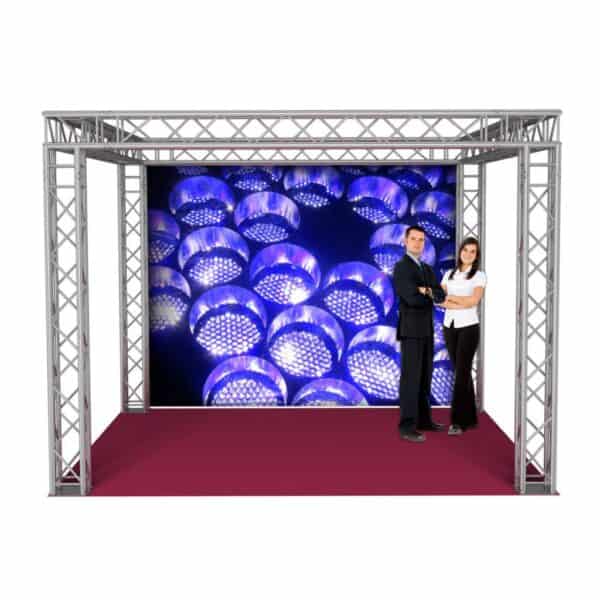 Beursstand: carre 600 x 600 x 350 cm