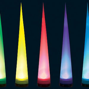 Lichteffect: LED Aircone DMX Lampion 275cm hoog - piramide/r