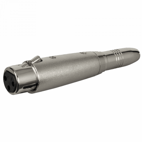 Verloop: XLR 3P female to Jack mono female