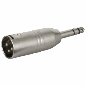 Verloop: XLR 3P male to Jack mono male