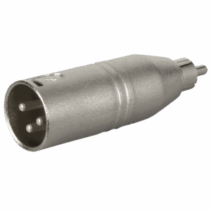 Verloop: XLR 3P male to RCA male