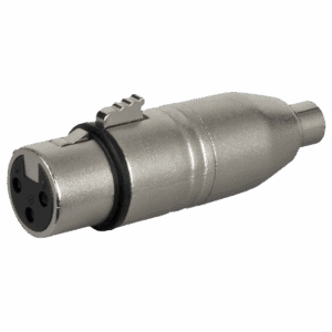 Verloop: XLR 3P female to RCA female