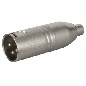 Verloop: XLR 3P male 3P to RCA female