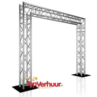 Truss banner goal set / ereboog - 250 cm hoog x 300cm breed (buitenmaat)
