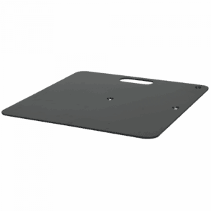 Pipe & Drape: Wentex Baseplate - 450(l) x 450(b) mm - 8 kg, zwart