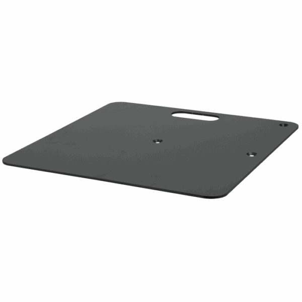 Pipe & Drape: Wentex Baseplate - 450(l) x 450(b) mm - 8 kg, zwart