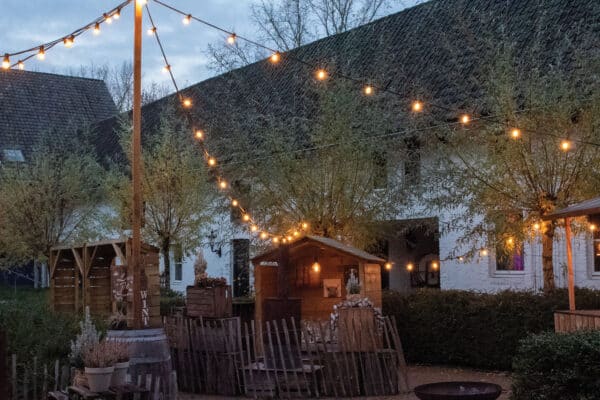 Prikkabel - 50 meter - LED - gekleurd IP44 buiten gebruik - Afbeelding 3