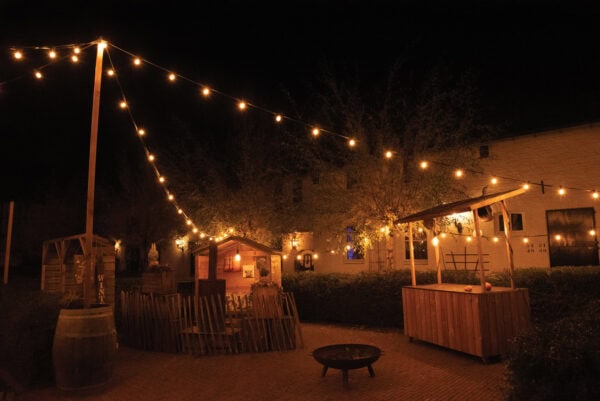 Prikkabel - 50 meter - LED - gekleurd IP44 buiten gebruik - Afbeelding 4