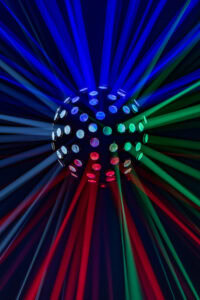 Licht effect: Showtec Colourburst PRO - Spiegelbol effect